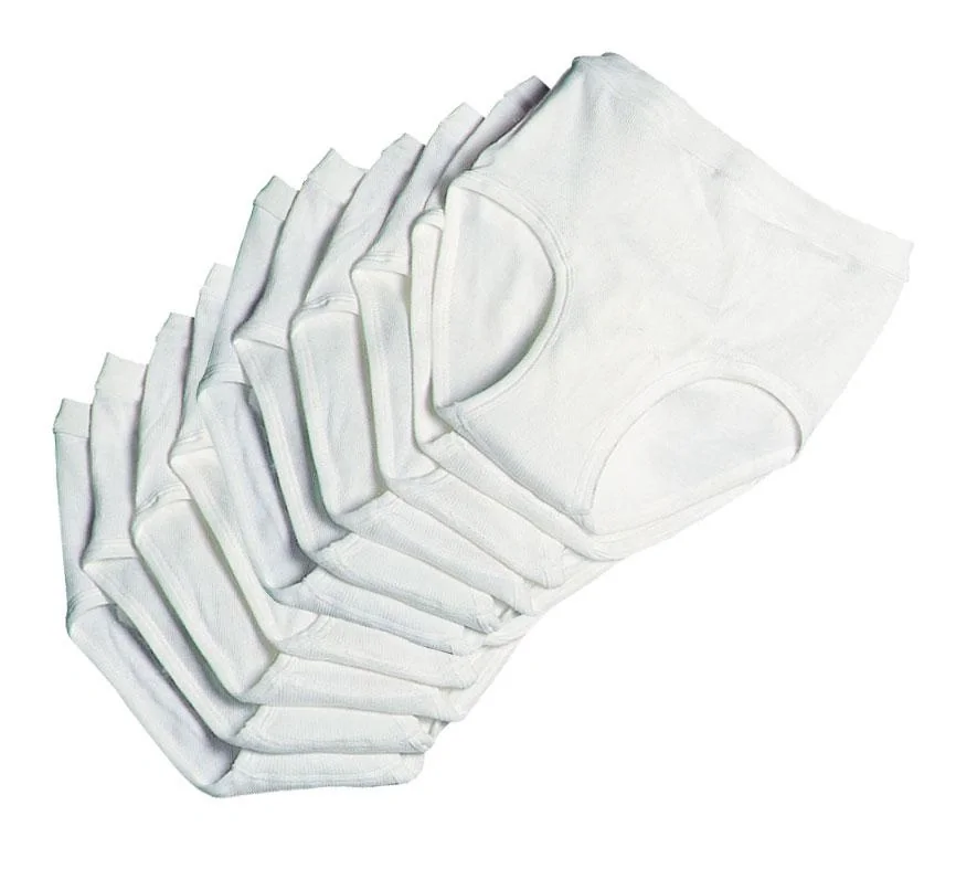 Herren Slips im 10er Pack, Farbe weiß, Gr. 5 - 1