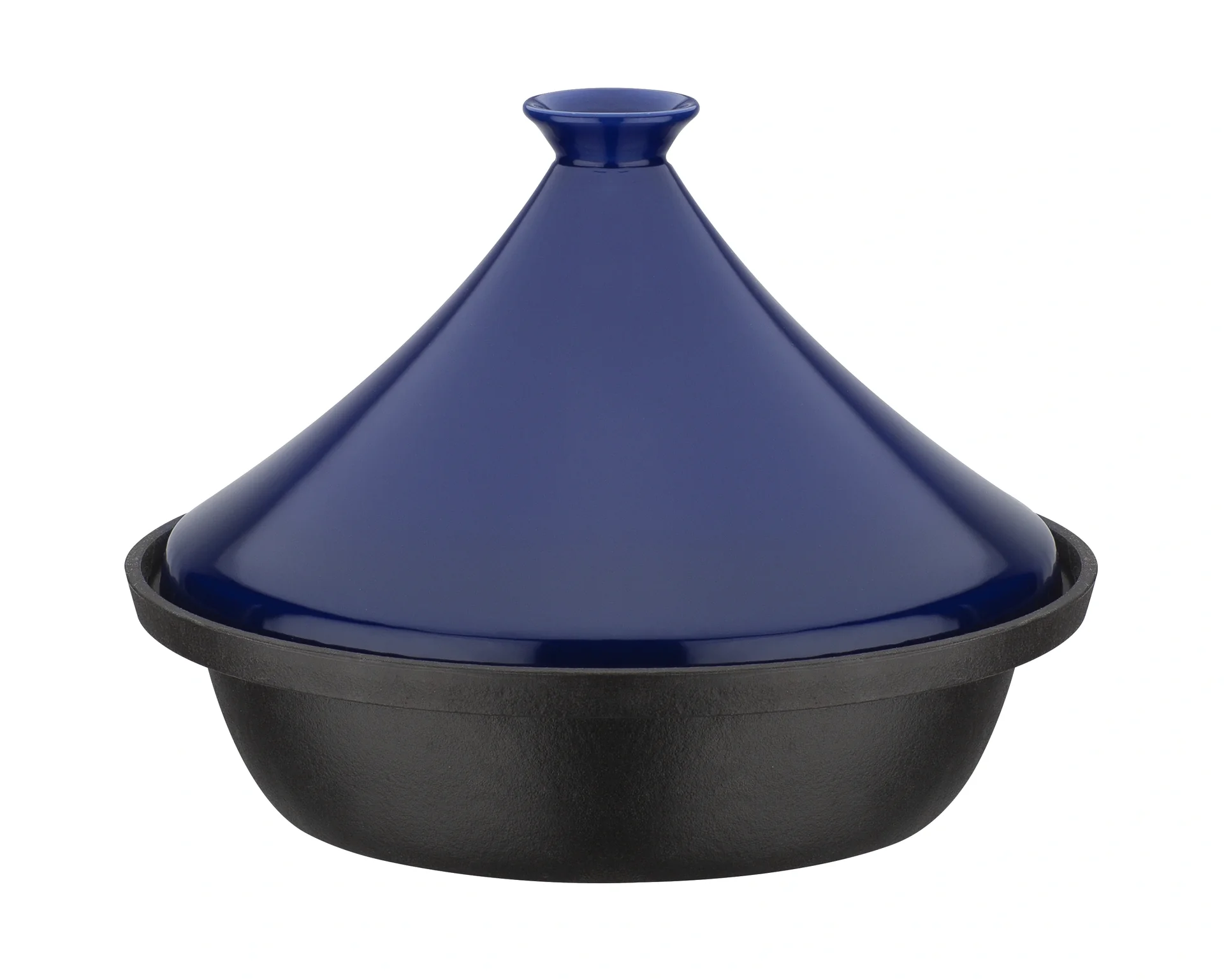 Tajine 2-farbig, blau - orientalische Pfanne mit Deckel - 3