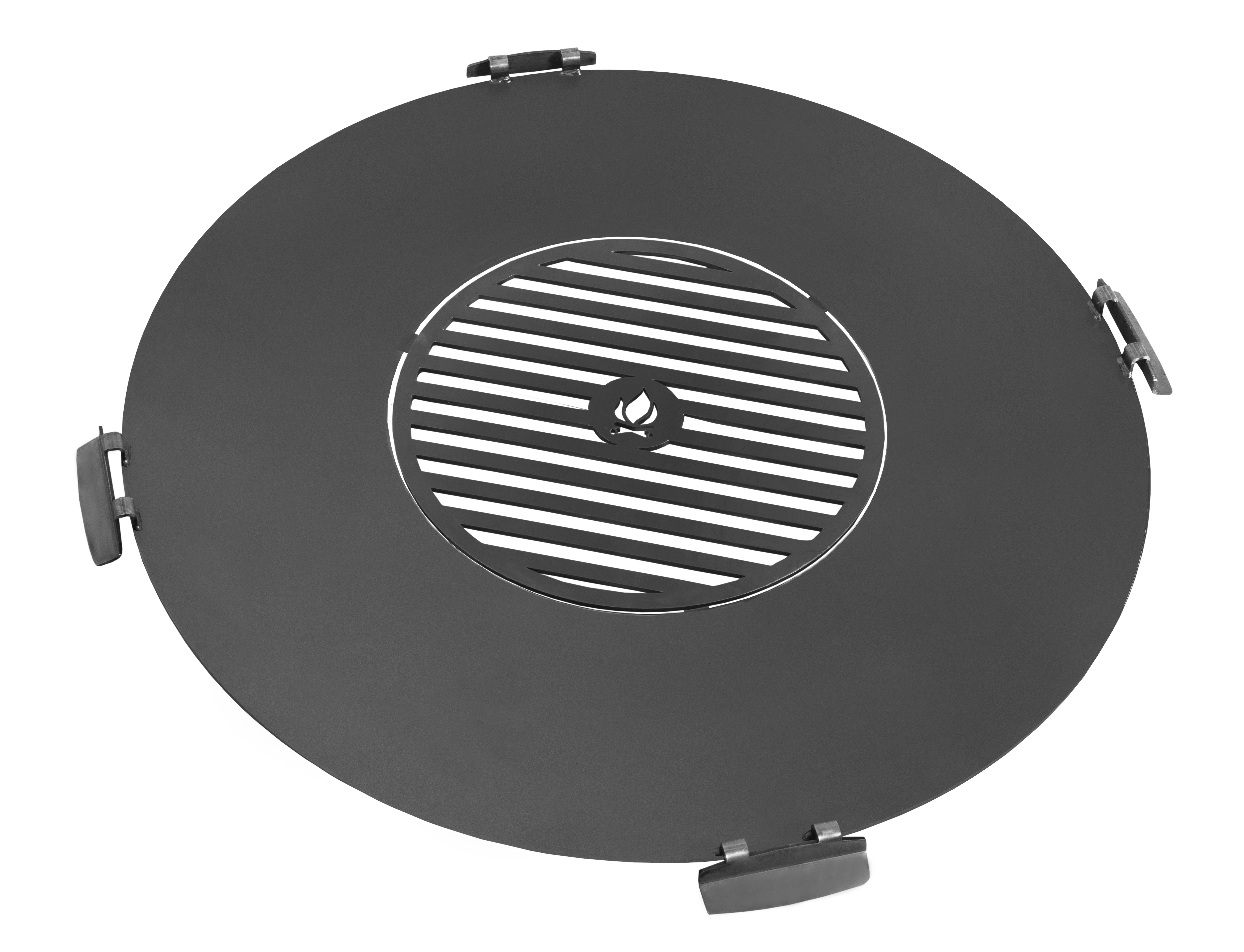 Grillplatte mit Grillrost, Durchmesser 80 cm - 2