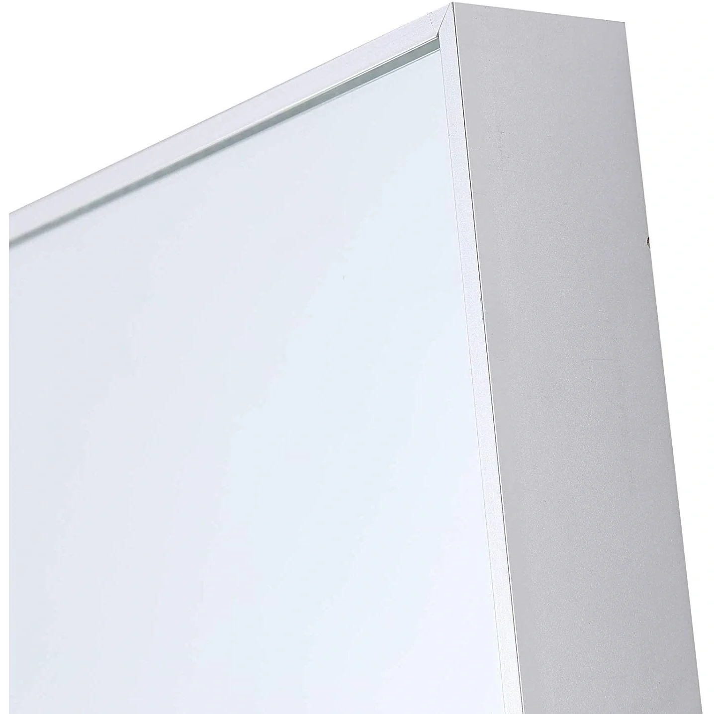Wandspiegel Badspiegel 60 x 80 cm Spiegel Flurspiegel Aluminiumrahmen Silber - 1