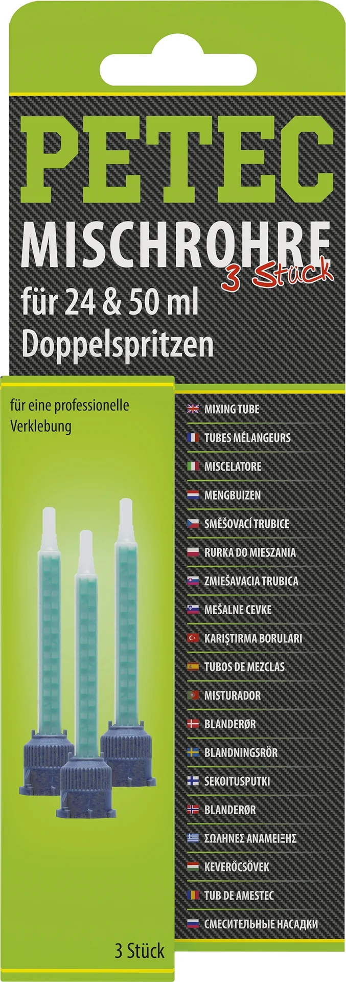 Mischrohr für 24 ml Doppelspritze, 50 ml Doppelkartusche - 1