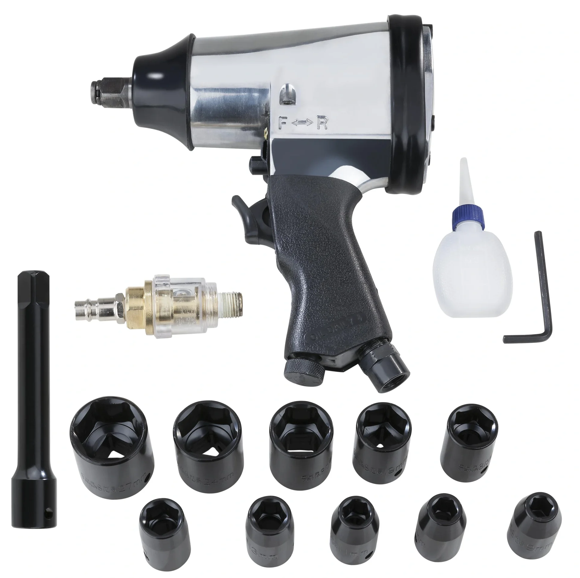 Druckluft Schlagschrauber inklusive Zubehör 16 teilig - 3