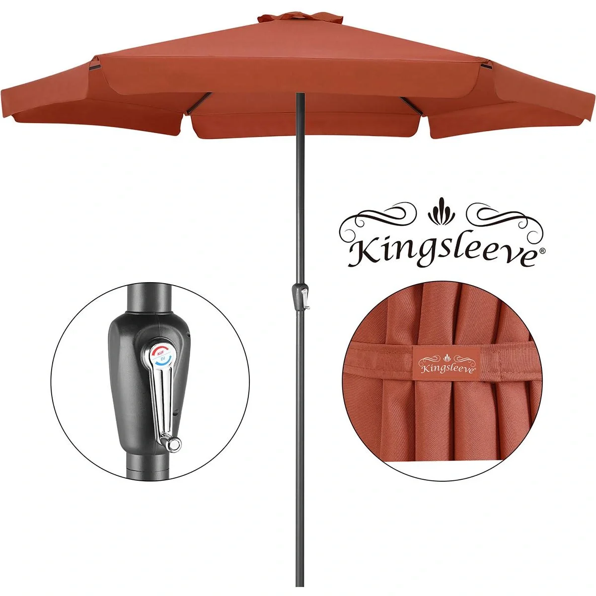 Sonnenschirm - Terrakotta - Ø330 cm - 7