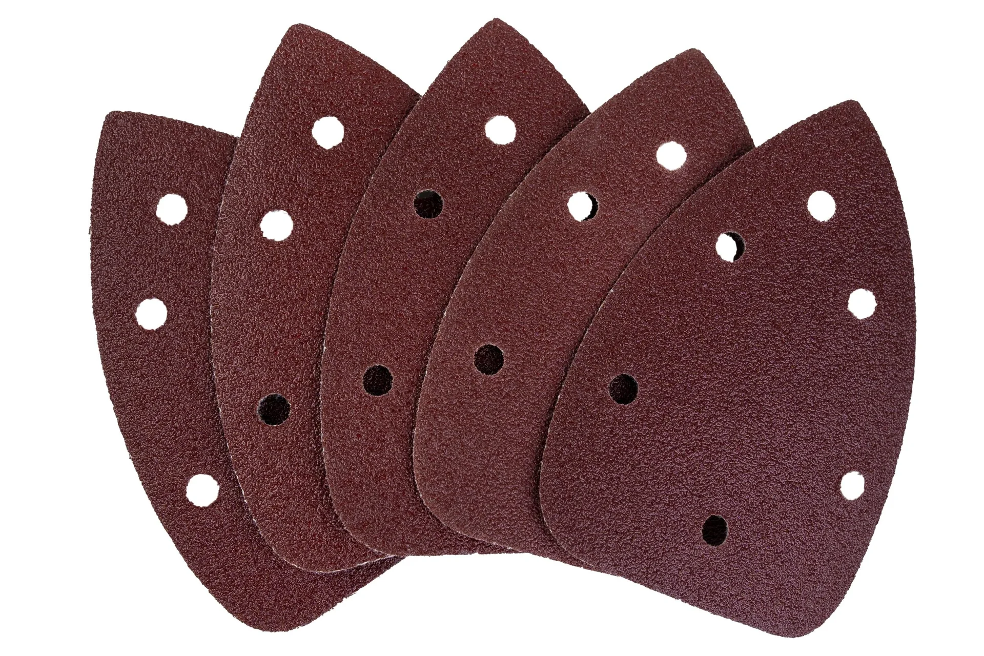 Schleifdreiecke, Korn 80, 140 x 140 x 8 mm, 5 Stück - 1