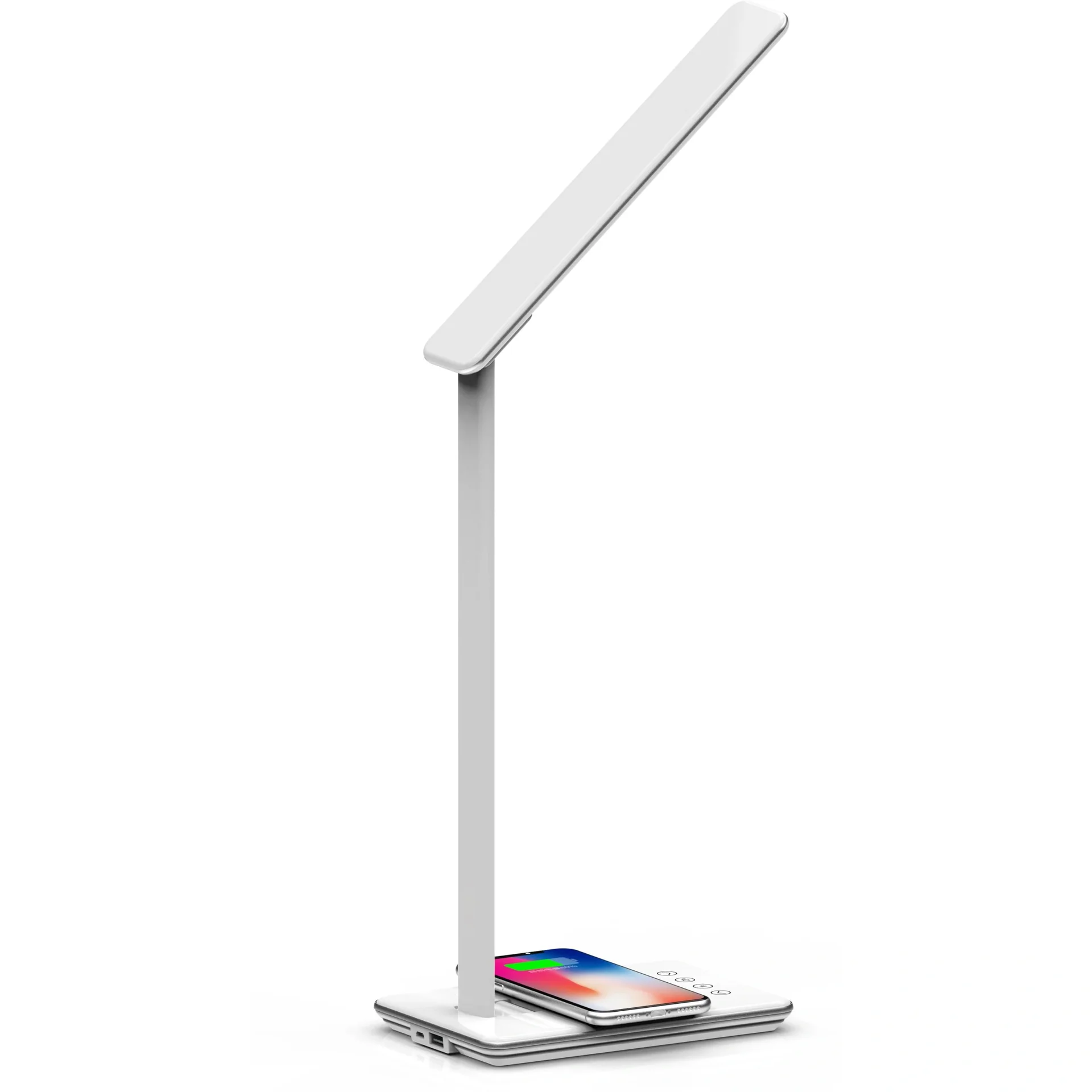 VT-7405 Tischleuchte / Schreibtischleuchte mit drahtlosem QI-Ladegerät - weiß - 7