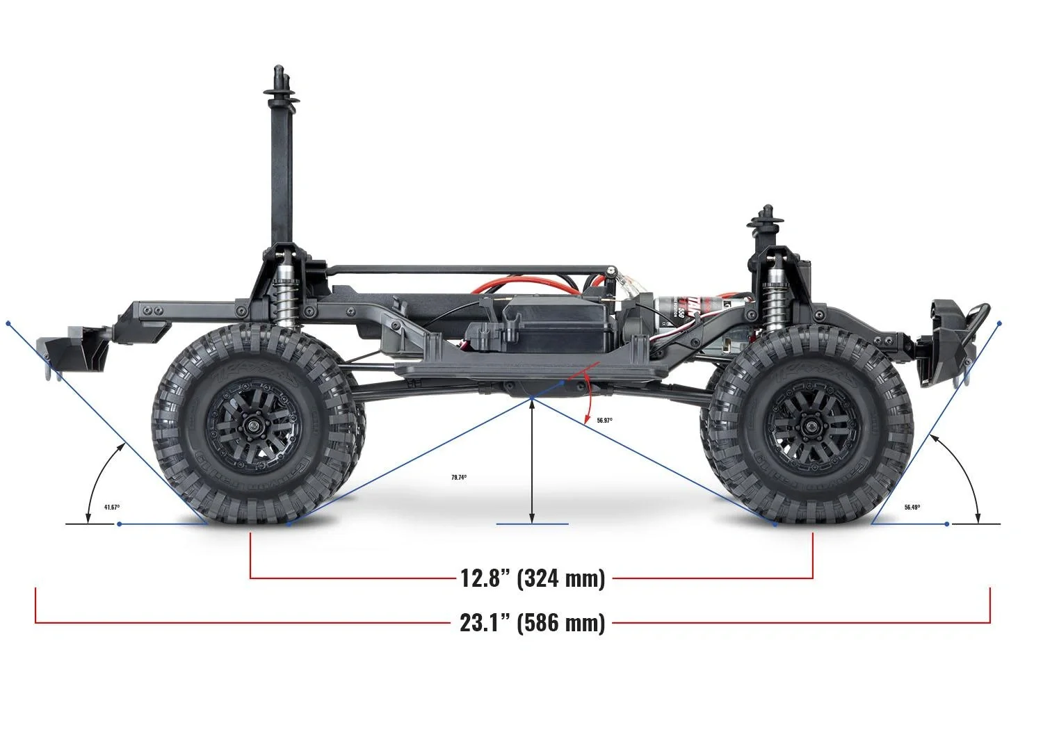 TRX-4 Land Rover Crawler 1/10 rot Crawler 2.4GHz (Link-fähig) ohne Akku, ohne Lader - 12