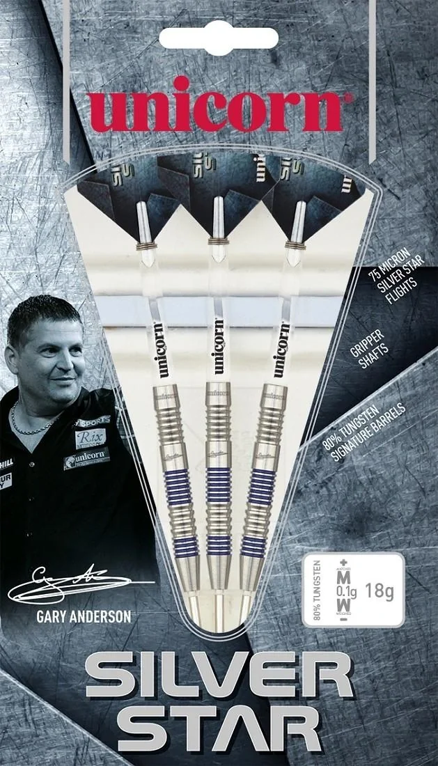 Silver Star Gary Anderson Steel Darts - 1