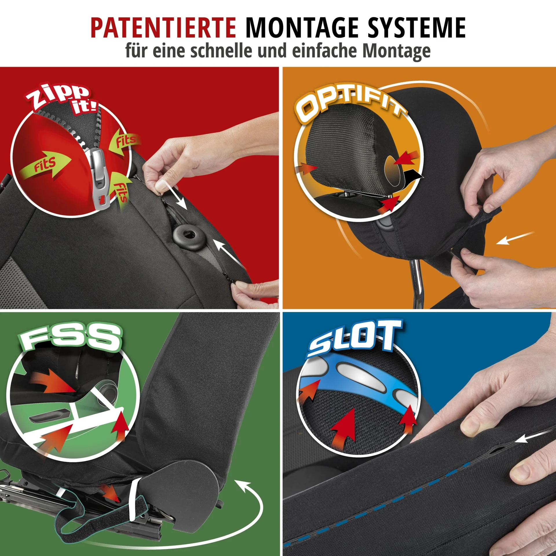 Auto Sitzbezug "SPEEDWAY" - Komplett-Set - 8