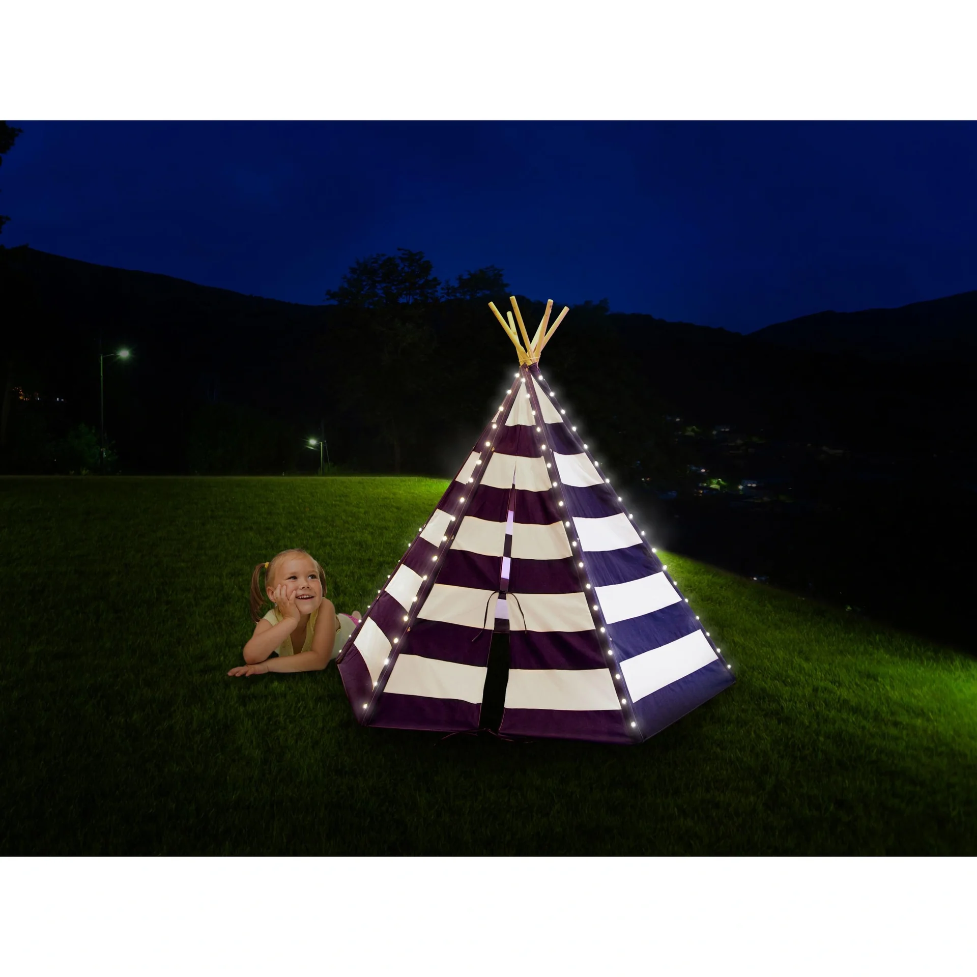 Lumo Spielzelt mit Beleuchtung (Blau) - 5