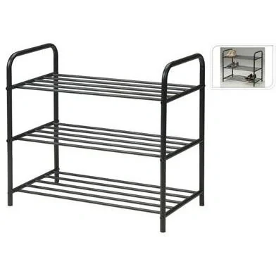 Schuhregal mit 3 Schichten 58x34x66 cm - 2