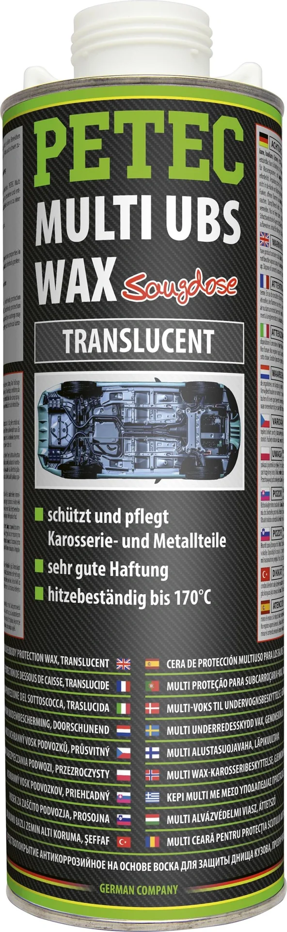 Multi Unterbodenschutz USB WAX-Saugdose- transparent, 1000 ml - 1