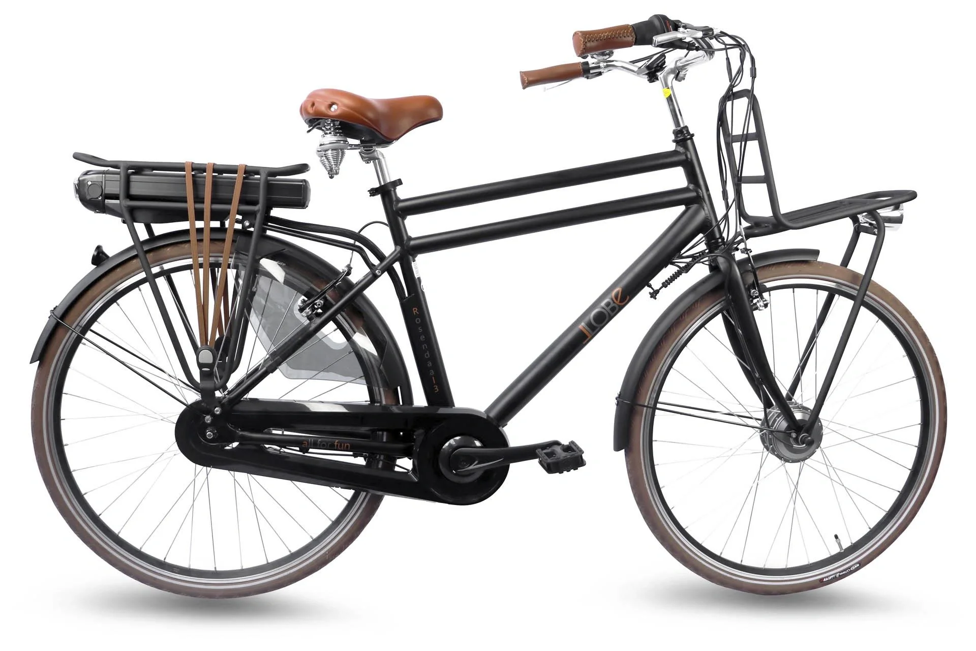 Herren City E-Bike, 28 Zoll, Rahmenhöhe 50 cm, 7-Gang Nabenschaltung, 3 Gent schwarz, 15,6Ah - 1
