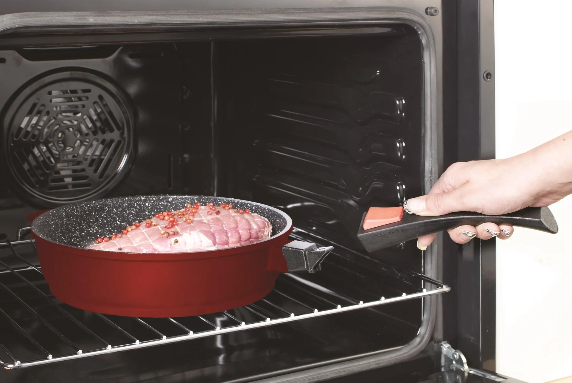 Aluguss-Bratpfanne mit Klick-Griff, Ø 24 und 28 cm im Sparset - 2