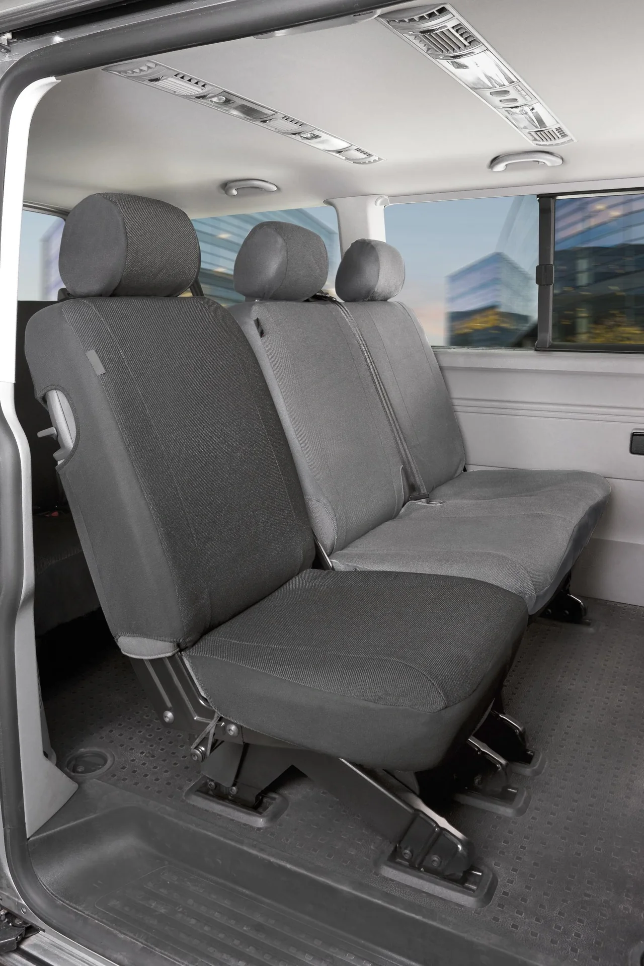 Passform Sitzbezüge VW T5 für Einzelsitz hinten aus Stoff ab BJ 04/2003 bis 06/2015 - 2