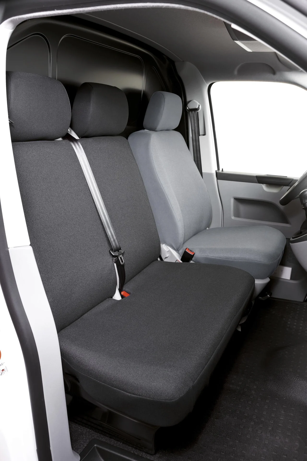 Passform Sitzbezüge VW T5 für Doppelbank vorne umlegbar aus Stoff ab BJ 09/2009 bis heute - 3