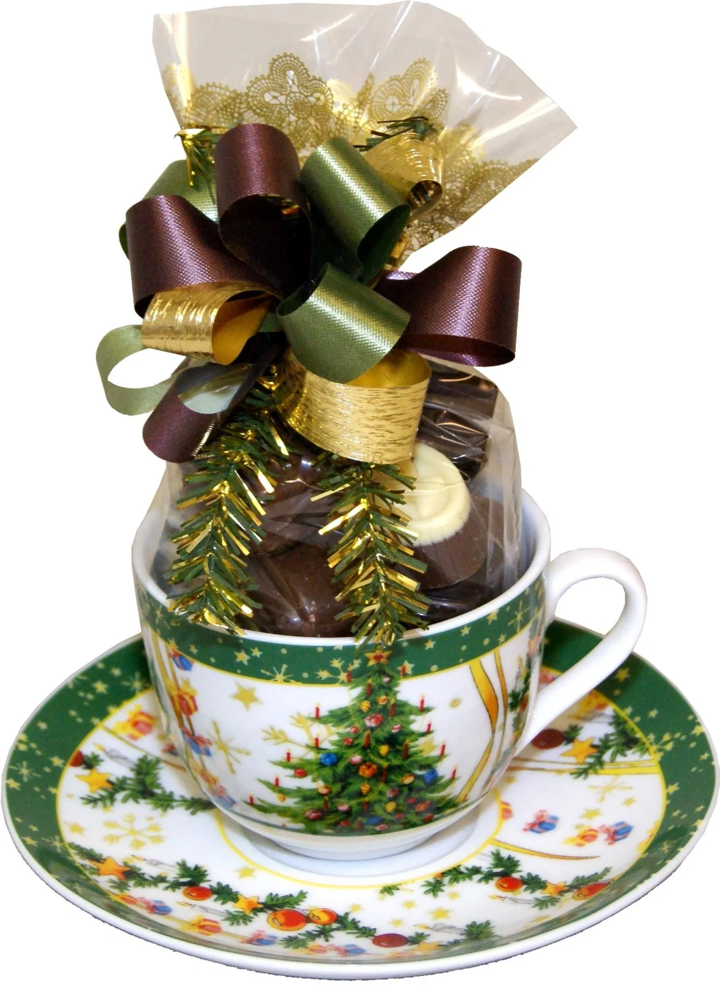 Weihnachtsgedeck "Tannenbaum" 2er Set grün - 3