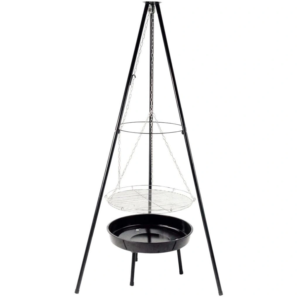 HI Holzkohlegrill Rundstativ 155 cm - 1