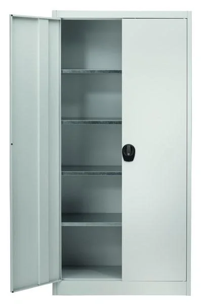 Flügeltürenschrank "Klassik", Tür und Korpus in Lichtgrau - 1