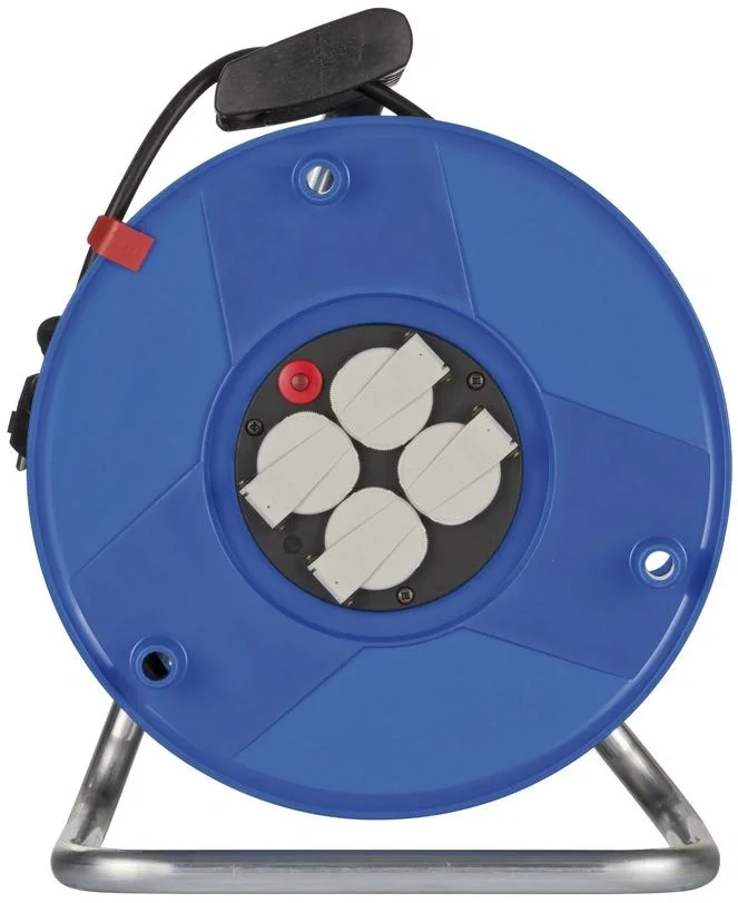 Kabeltrommel Garant IP20, Durchmesser 290mm, Spezialkunststoff, 4 x 230V Steckdose, 50m - 6