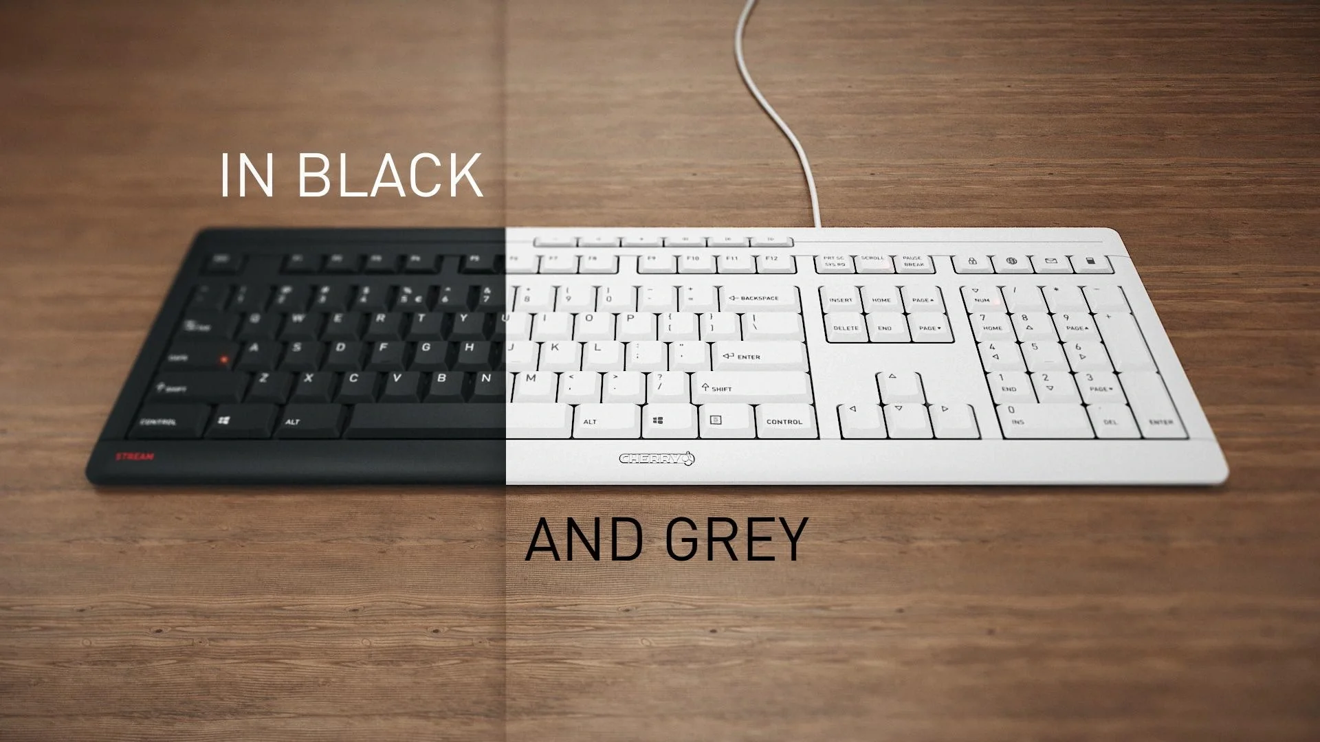 Kabelgebundene Tastatur STREAM KEYBOARD grau - 4