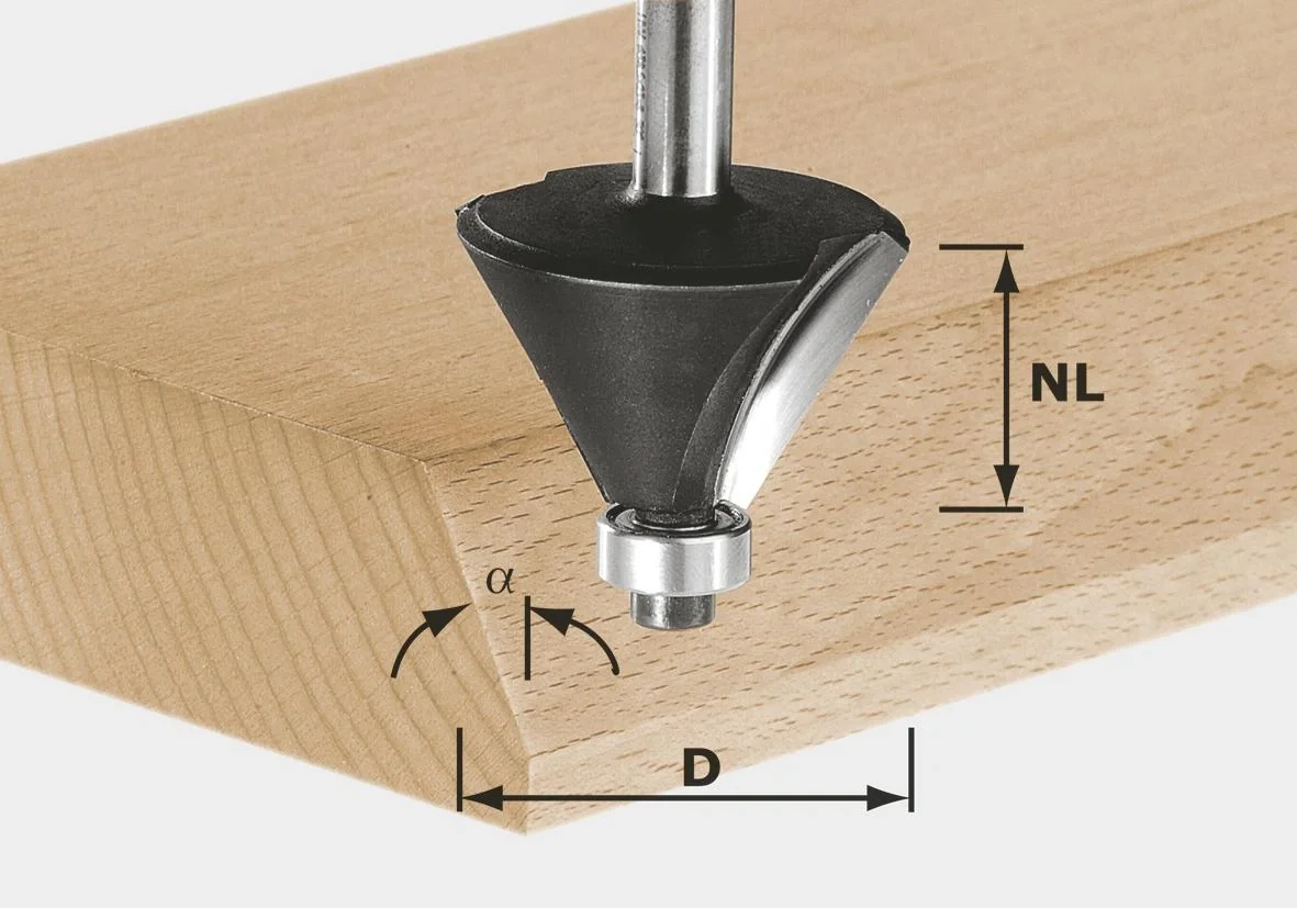 Fasefräser HW D25,7 / 25,7 / 15 Grad KL - 1