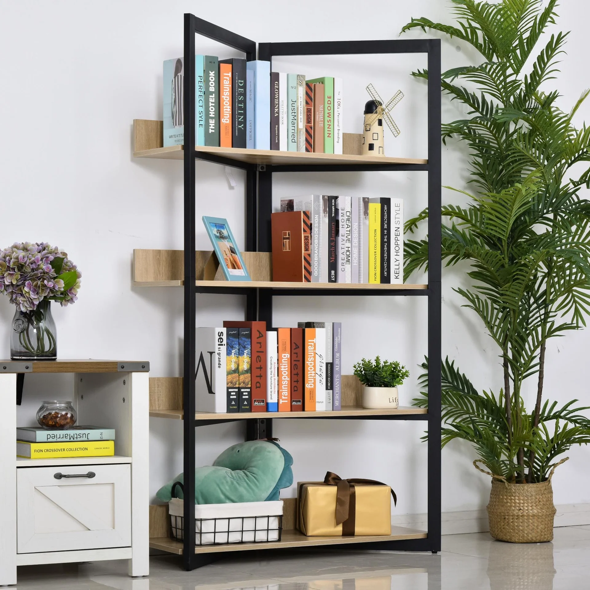 Bücherregal, Farbe Eiche - 6