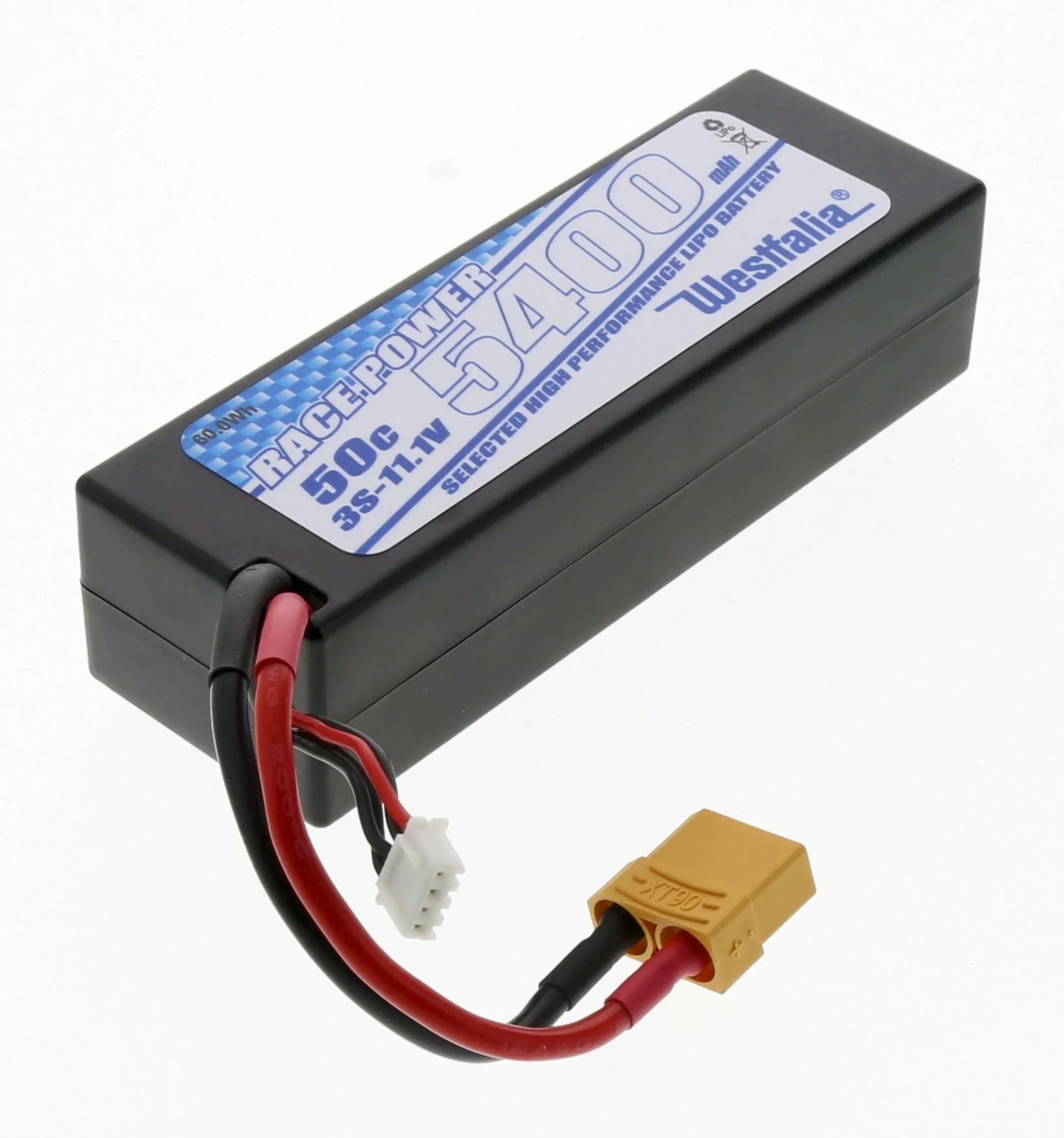 LiPo Akku Power Racing im Hardcase, 3S 11,1V, 5.400 mAh, 50C, XT90 Stecker - 2
