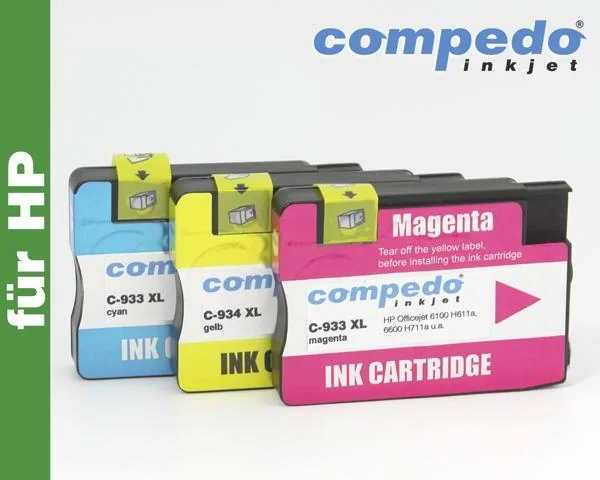 Druckerpatrone für HP 933XL Multipack -3er Pack in den Farben magenta, cyan, gelb - 3