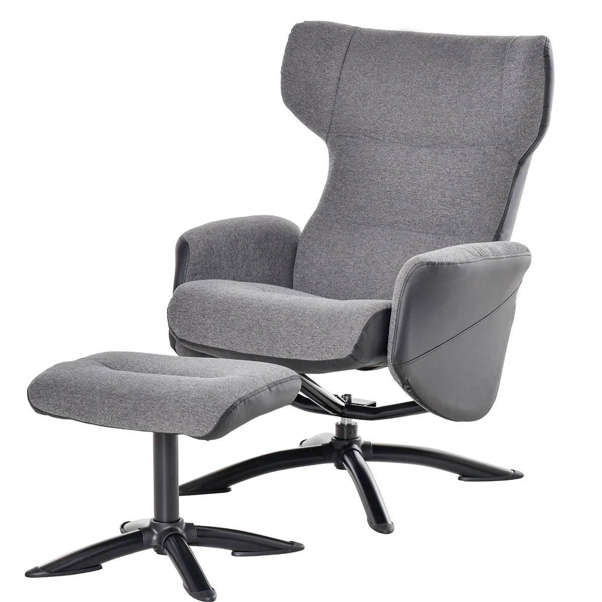 Ruhesessel Sessel Fernsehsessel Relaxsessel Liegesessel Ledersessel Loungesessel 360° drehbar mit Fußstütze und Couch ve - 4