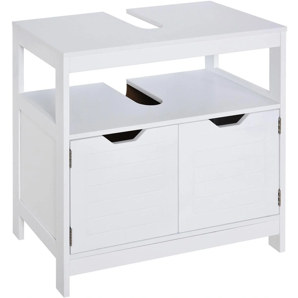 Waschtisch-Unterschrank, weiß - 1