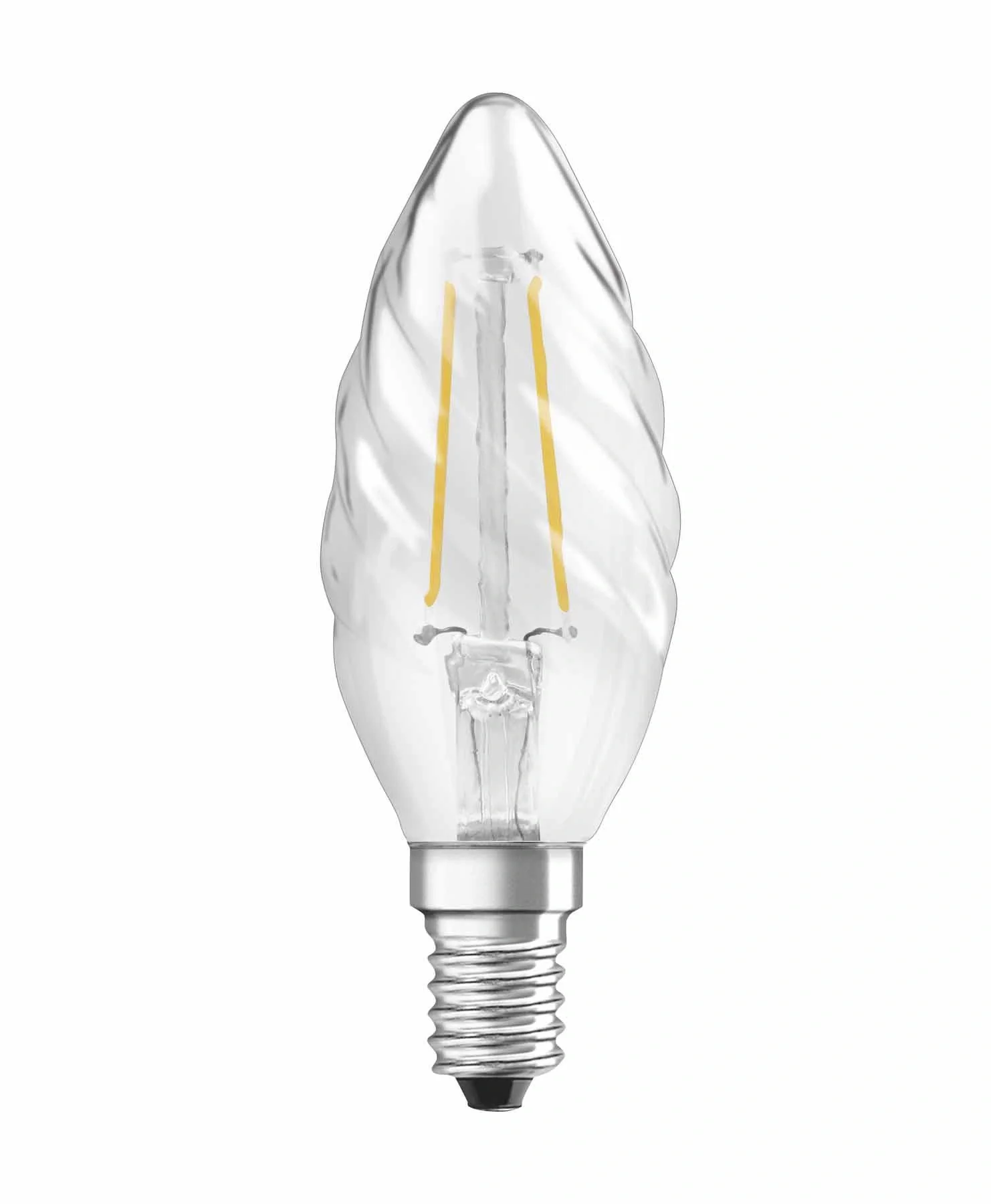 LED CLASSIC BW25 Filament Lampe in Kerzenfom gedreht mit 2,5 Watt, E14, warmweiß, klar - 2