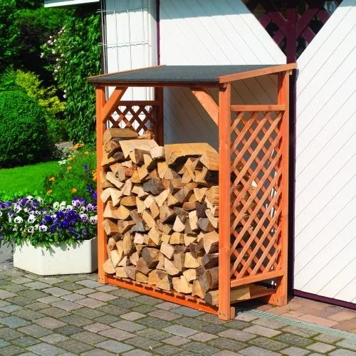 Kaminholzregal "Speyer" honigbraun - 3