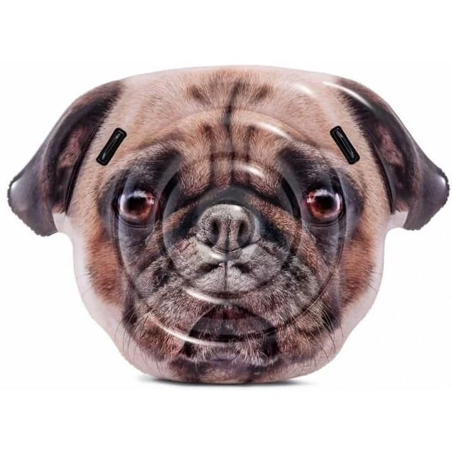 Pug Face Hunde Luftmatratze 173 x 130 cm - 1