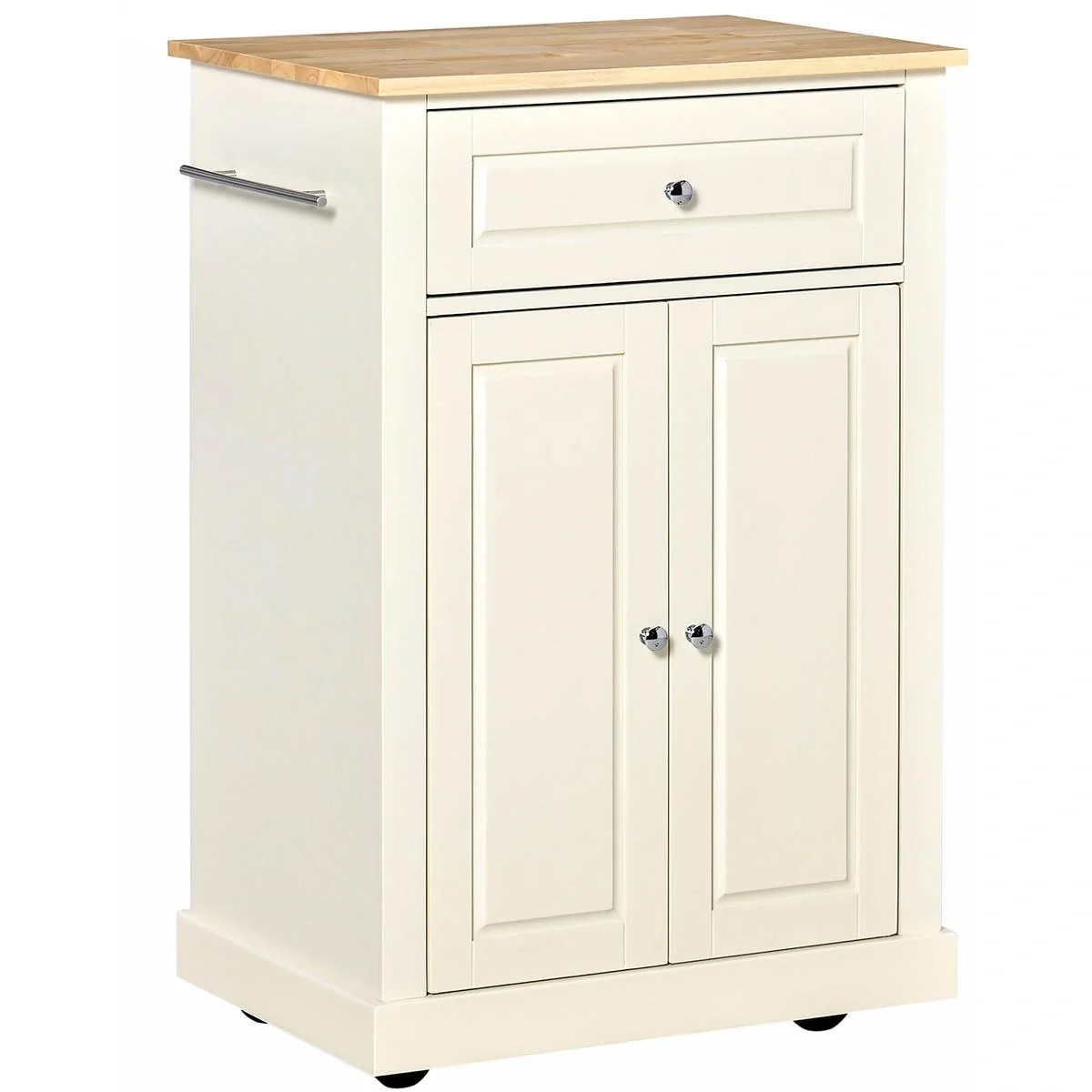 Küchenwagen rollbar Servierwagen Küchentrolley mit höhenverstellbaren Einlegeböden für Küche Wohnzimmer Esszimmer MDF La - 6