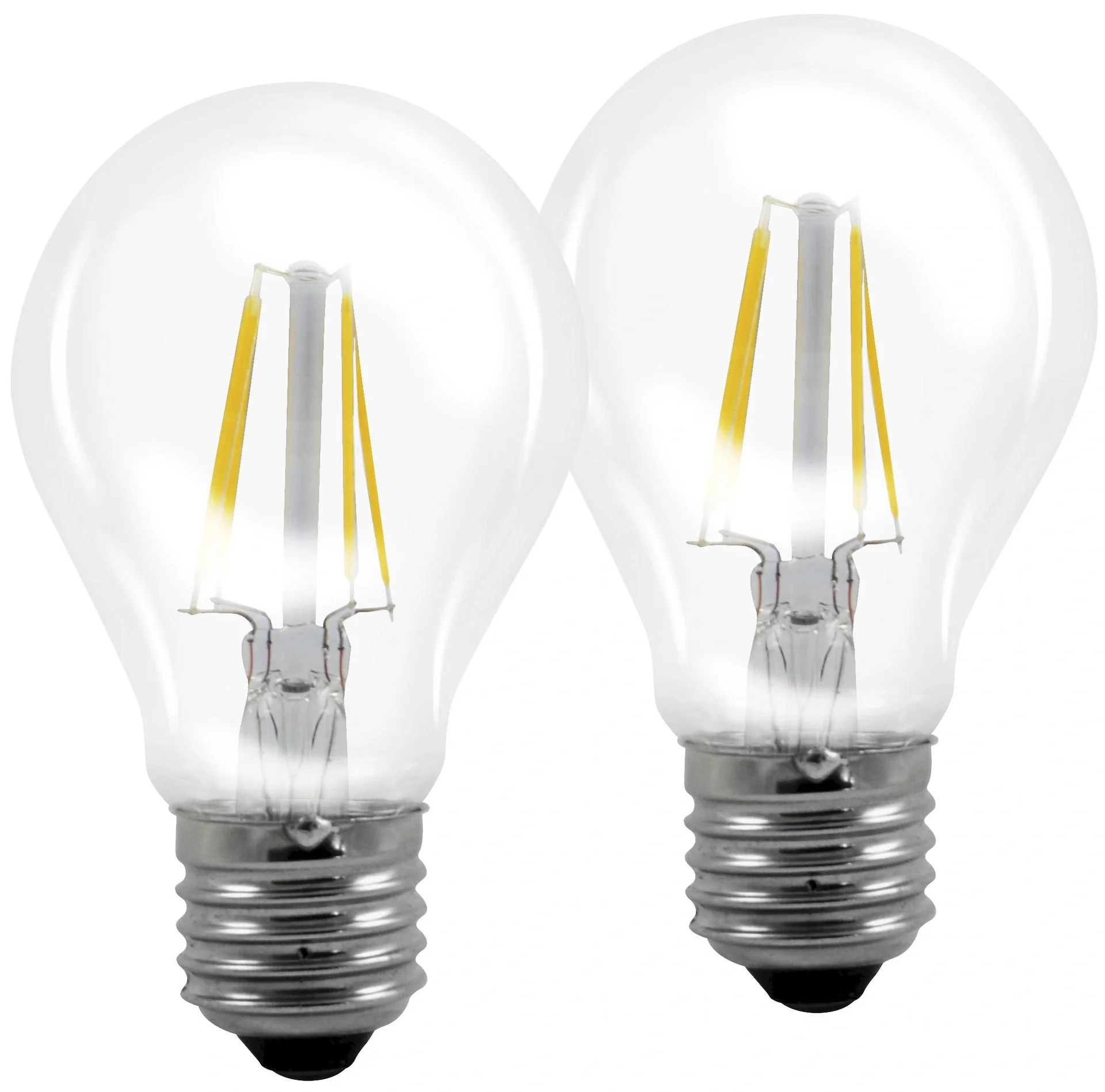 4 Watt Filament LED Lampe in Glühlampenform, E27, 470lm - 2 Stück - 2