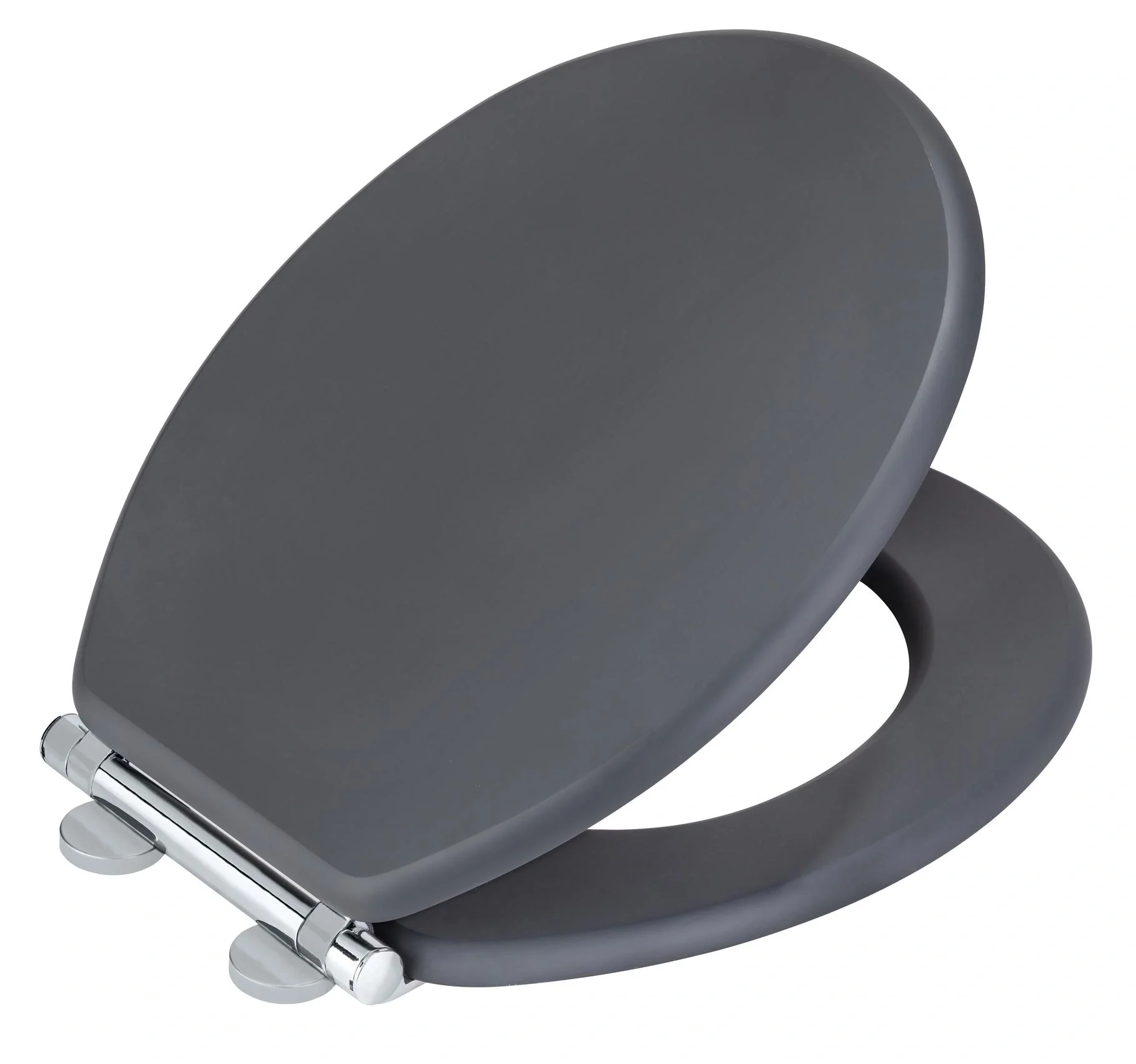 WC-Sitz Morra Anthrazit Matt, Universalform, aus massivem MDF - 4