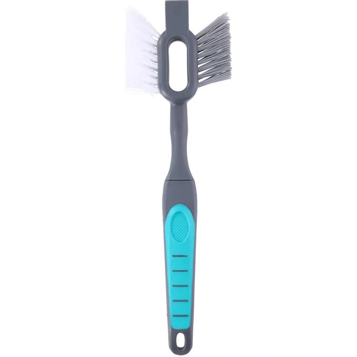 2-in-1-Fliesen- und Fugenbürste 30 cm Grau/Blau - 2