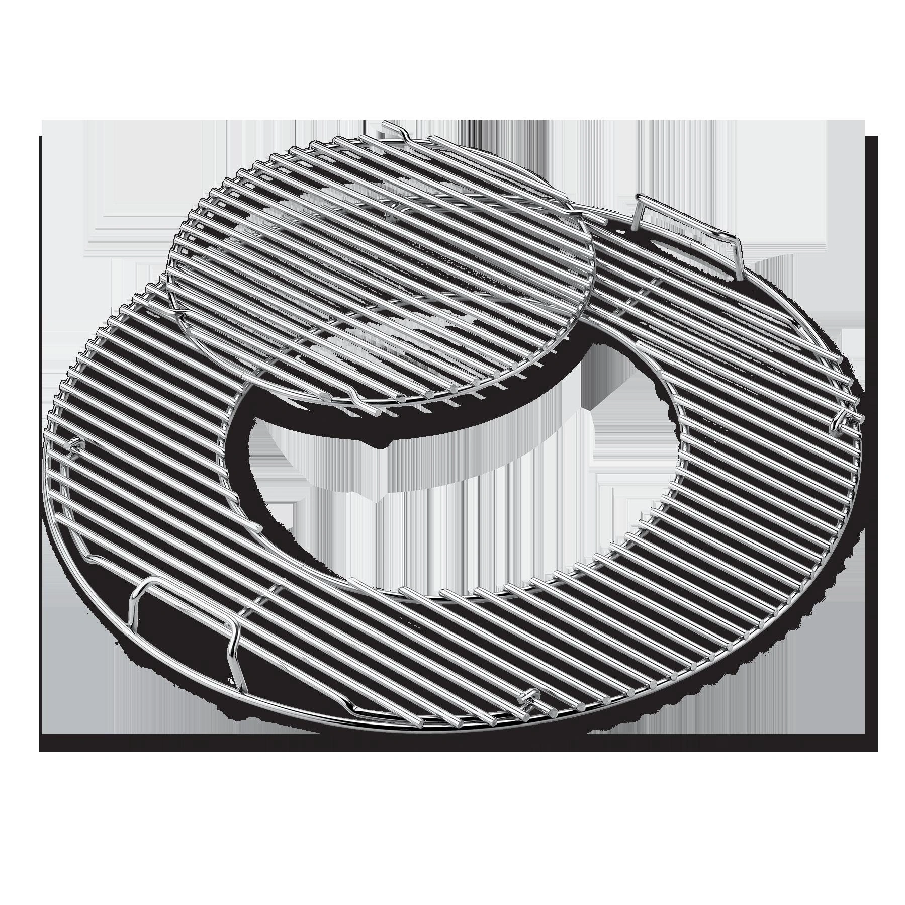 Grillrost-Einsatz - Gourmet BBQ System für Holzkohlegrills mit 57 cm - 1