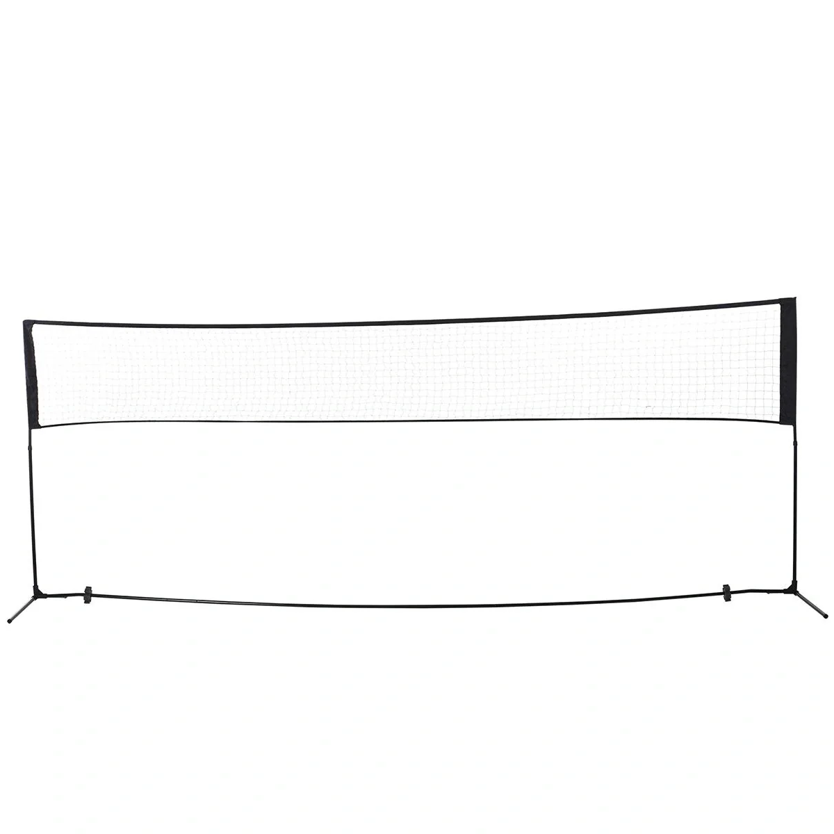 Badmintonnetz höhenverstellbar schwarz - 4
