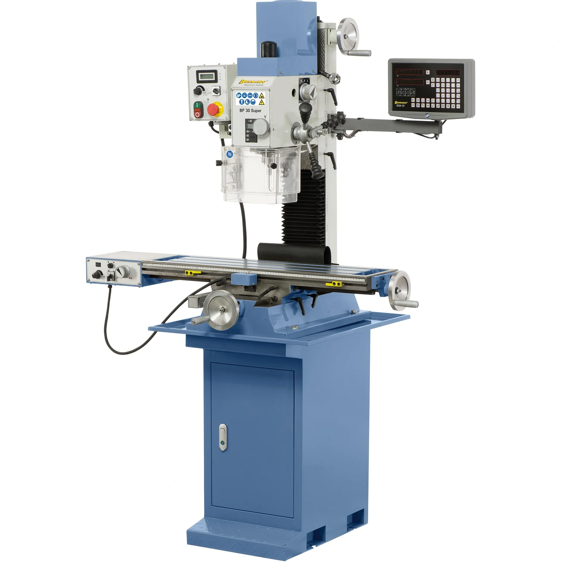 Bernardo BF 30 Super-Bohr- und Fräsmaschine + X-Feed und digitale - 8