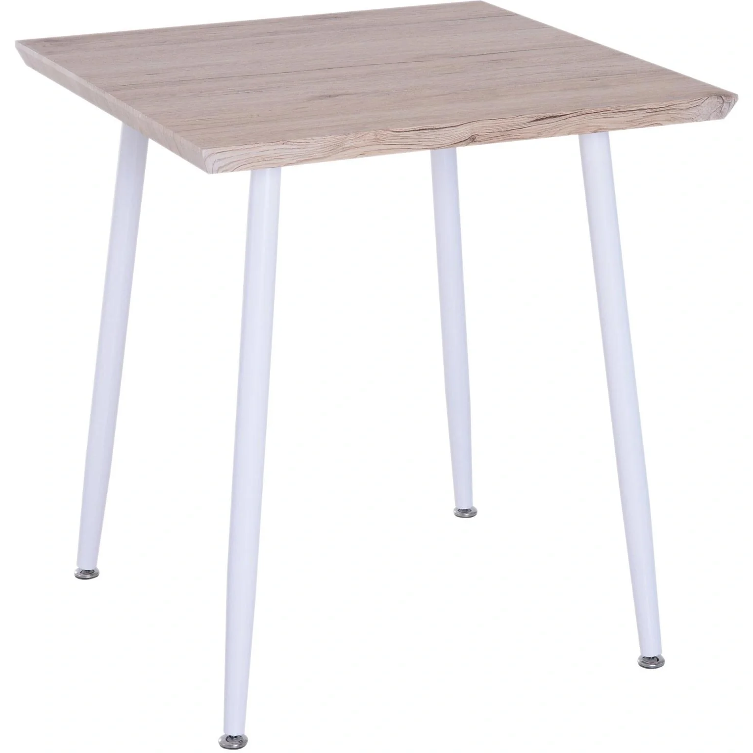 3-teilige Essgruppe Sitzgruppe Esstisch Set Holztisch Naturholzmaserung mit 1 Tisch + 2 Stühlen - 7