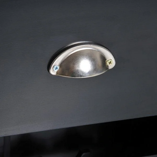 Weinregal Weinschrank 3 Ebenen 15 Flaschen mit Schublade Schwarz - 9