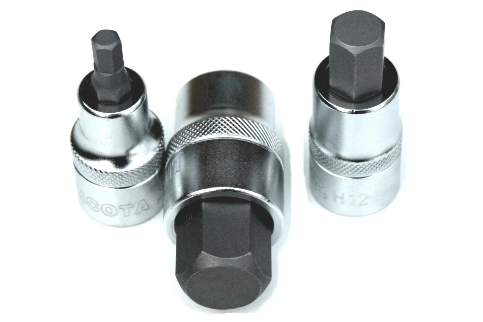 1/2" Stecknuss-Set Innensechskant H4-H17 - 9tlg. L:55mm (12 St.)