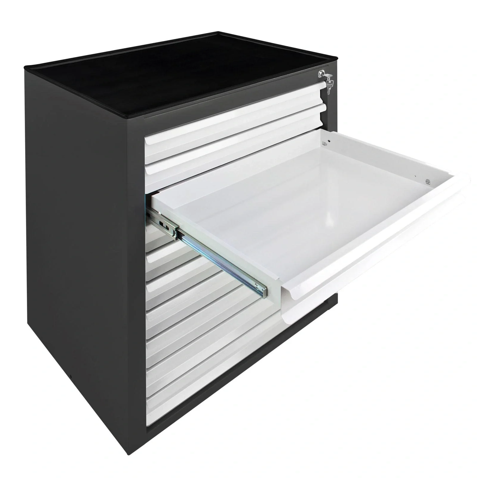 Schubladenschrank / Werkzeugschrank mammut, 10 Schubladen, RAL 7016 / 7035 - 6