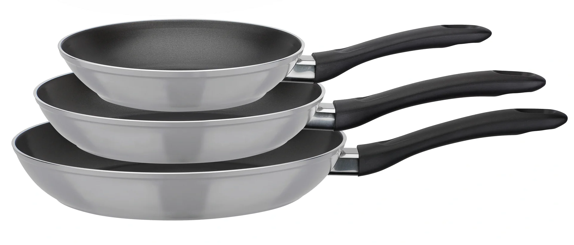 Bratpfannenset 3-tlg (20+24+28 cm) Nova grau - 5