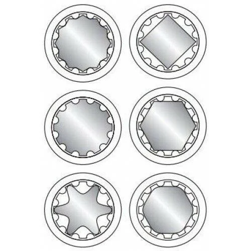 Maul- Ringschlüssel mit Spline-Ausführung SW 16 (10 St.)