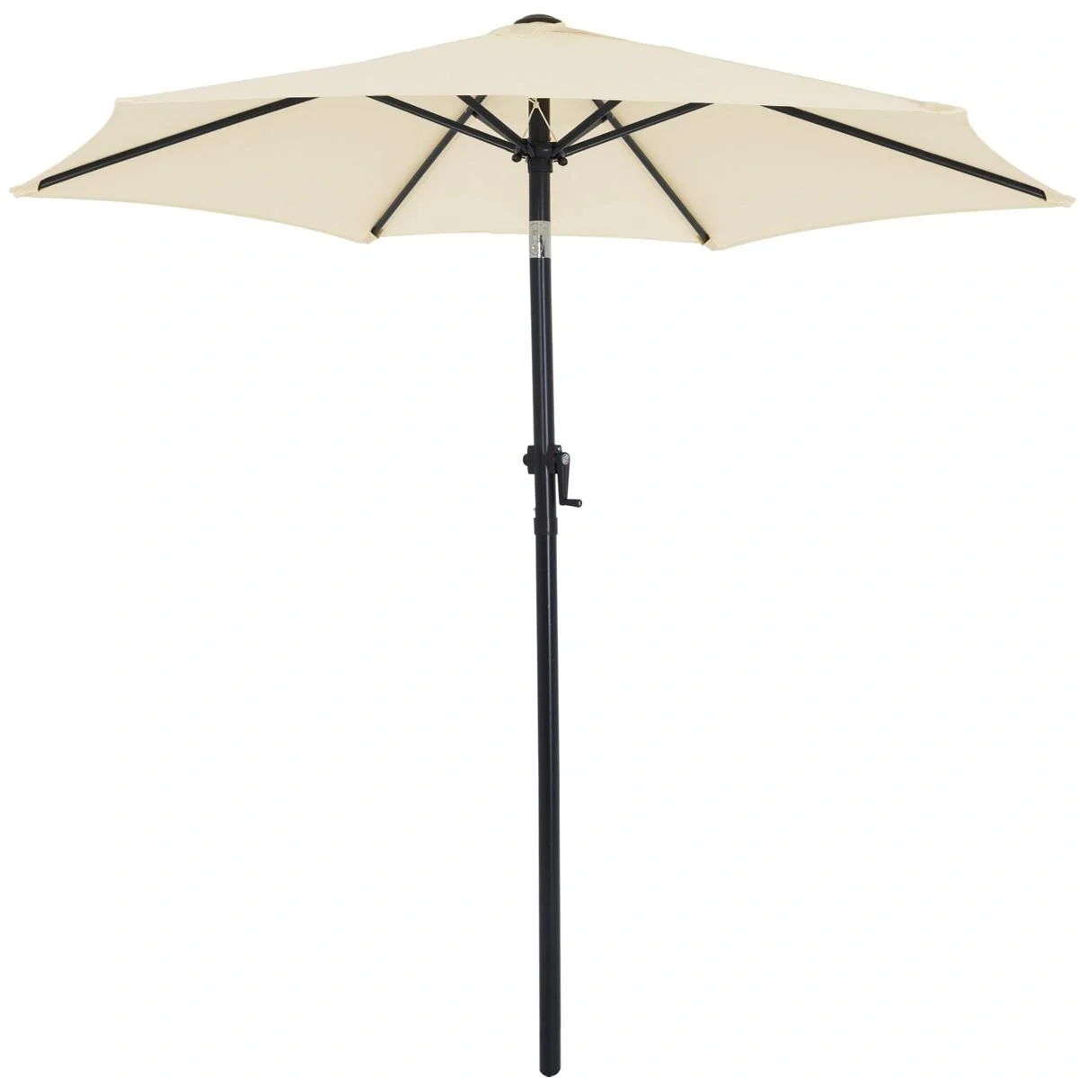 Sonnenschirm Beige Ø200cm UV-Schutz 40+ - 3