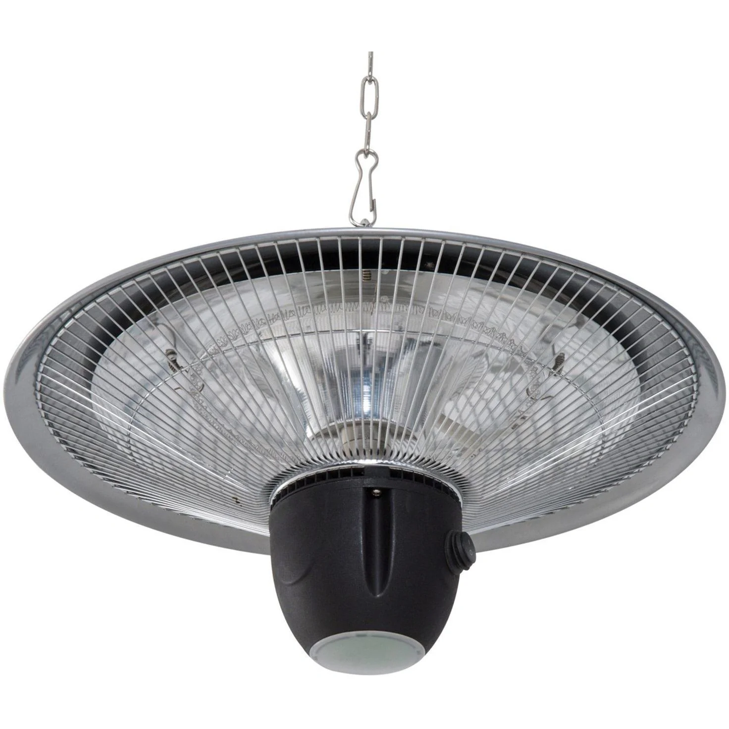 Heizstrahler 1500W mit LED inkl, Fernbedienung Alu Silber - 7