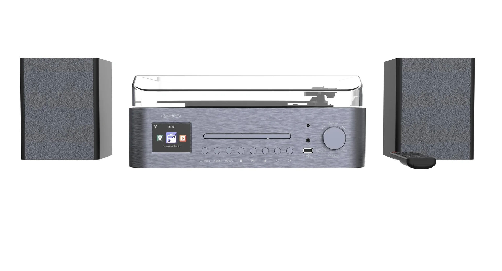 Anlage mit Plattenspieler, Internet, UKW, DAB+/DAB Radio, Bluetooth und MP3 CD-Player - 13
