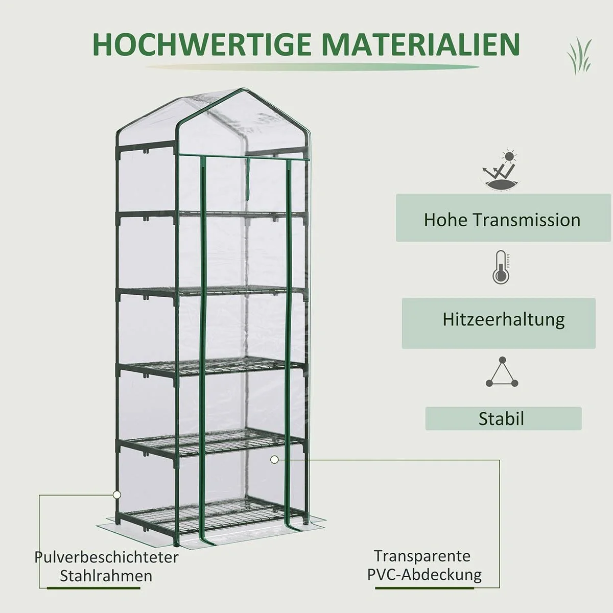 Hängematte mit Gestell - Kiefernholz - Weiß/Teak - 388 x 152 x 89 cm - 5